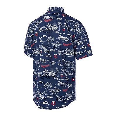 Men's Reyn Spooner Navy Minnesota Twins Kekai Performance Button-Down Shirt