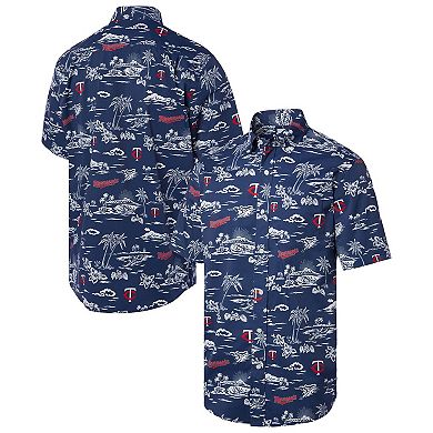 Men's Reyn Spooner Navy Minnesota Twins Kekai Performance Button-Down Shirt