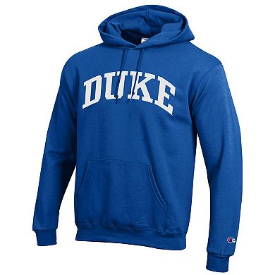 Men's Champion Royal Duke Blue Devils Basic Arch Fleece Pullover Hoodie