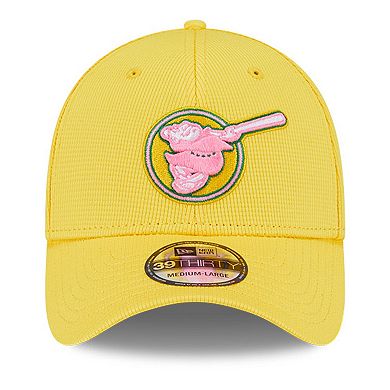 Men's New Era Yellow San Diego Padres City Connect Batting Practice 39THIRTY Flex Hat
