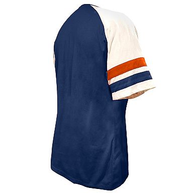 Women's Profile Navy Houston Astros Arched Notch Neck T-Shirt