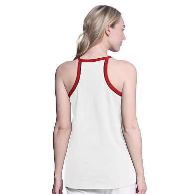 Women's G-III 4Her by Carl Banks White Cincinnati Reds Curveball Tank Top