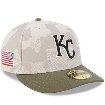 Men's New Era Light Beige/Olive Kansas City Royals 2025 Armed Forces Day 59FIFTY Fitted Hat