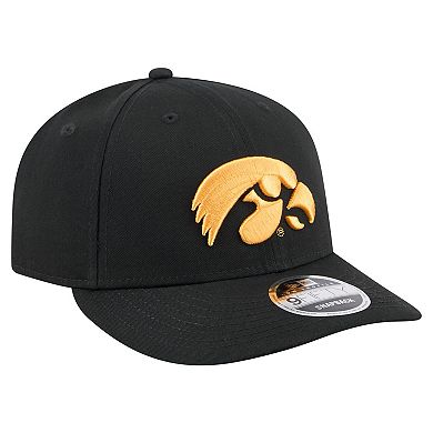 Men's New Era Black Iowa Hawkeyes Low Profile 9FIFTY Snapback Hat