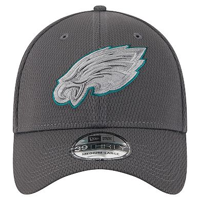 Men's New Era Graphite Philadelphia Eagles Main 39THIRTY Flex Hat