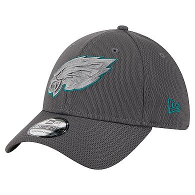 Men's New Era Graphite Philadelphia Eagles Main 39THIRTY Flex Hat