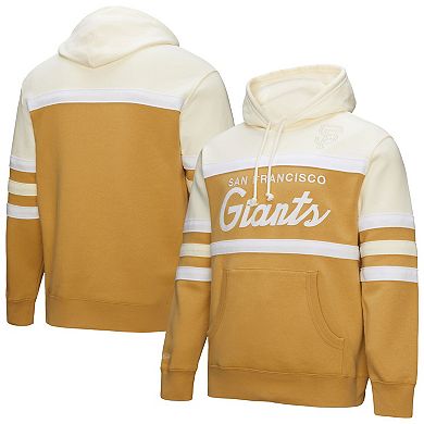 Men's Mitchell & Ness Tan/Cream San Francisco Giants Head Coach Pullover Hoodie