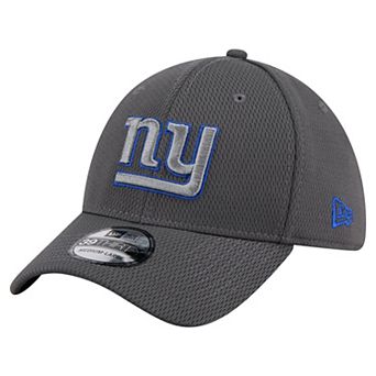 Men's New Era Graphite New York Giants Main 39THIRTY Flex Hat