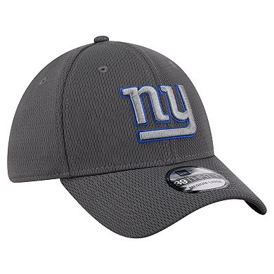 Men's New Era Graphite New York Giants Main 39THIRTY Flex Hat