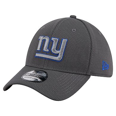 Men's New Era Graphite New York Giants Main 39THIRTY Flex Hat