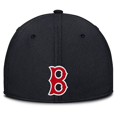 Men's Nike Gray/Navy Boston Red Sox Rise Swoosh Performance Flex Hat