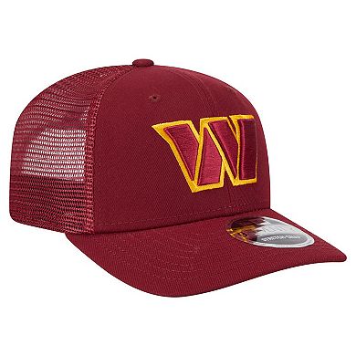 Men's New Era Burgundy Washington Commanders Main Trucker 9SEVENTY Stretch-Snap Hat
