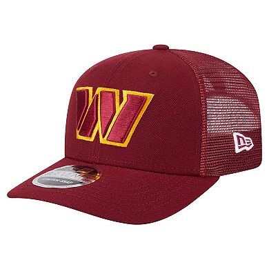 Men's New Era Burgundy Washington Commanders Main Trucker 9SEVENTY Stretch-Snap Hat