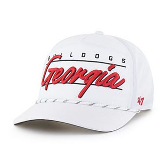 Men's '47 White Georgia Bulldogs Condor Hitch brrr� Adjustable Hat
