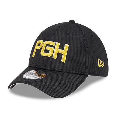 Men's New Era Black Pittsburgh Pirates City Connect Batting Practice 39THIRTY Flex Hat
