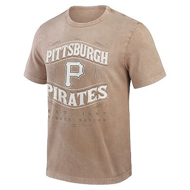 Men's Darius Rucker Collection by Fanatics Tan Pittsburgh Pirates Sun Faded T-Shirt