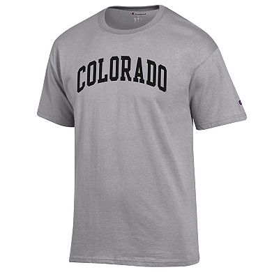 Men's Champion Heather Gray Colorado Buffaloes Basic Arch T-Shirt
