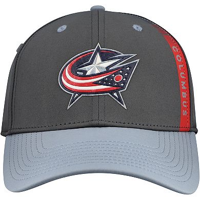 Men's Fanatics Charcoal/Gray Columbus Blue Jackets Authentic Pro Training Camp Flex Hat