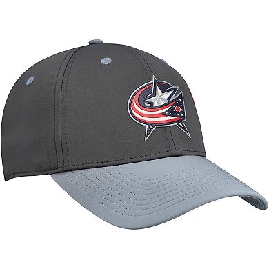 Men's Fanatics Charcoal/Gray Columbus Blue Jackets Authentic Pro Training Camp Flex Hat