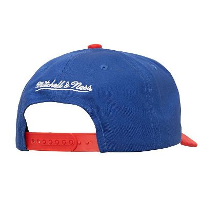 Men's Mitchell & Ness Blue/Red Philadelphia 76ers May Flowers Adjustable Hat