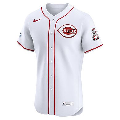 Men's Nike White Cincinnati Reds Home Elite Jersey