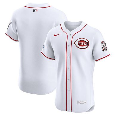 Men's Nike White Cincinnati Reds Home Elite Jersey