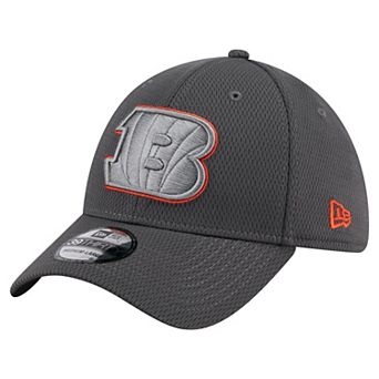 Men's New Era Graphite Cincinnati Bengals Main 39THIRTY Flex Hat