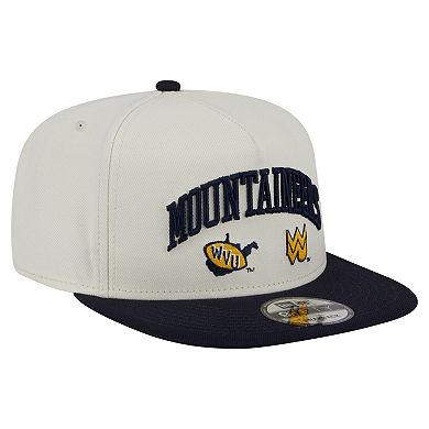 Men's New Era White West Virginia Mountaineers Collegiate 9FIFTY A-Frame Snapback Hat
