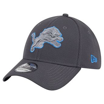 Men's New Era Graphite Detroit Lions Main 39THIRTY Flex Hat