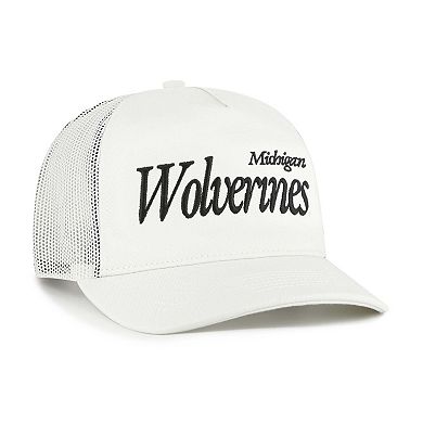 Unisex '47 Cream Michigan Wolverines Foundation Script Adjustable Trucker Hat