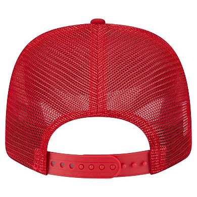 Men's New Era Scarlet San Francisco 49ers Main Trucker 9SEVENTY Stretch-Snap Hat