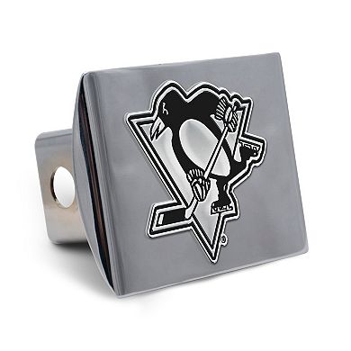 WinCraft Pittsburgh Penguins Premium Metal Chrome Universal Hitch Cover