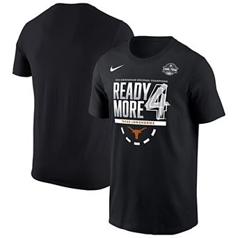 Men's Nike Black Texas Longhorns 2025 NCAA Women's Basketball Tournament March Madness Final Four Regional Champions Locker Room T-Shirt