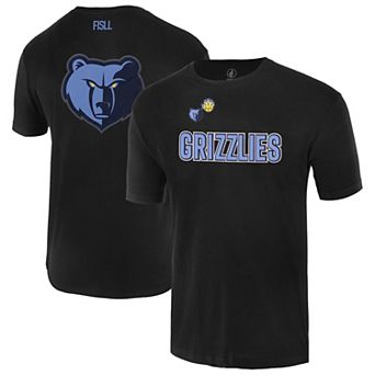Unisex��FISLL Black Memphis Grizzlies Oversize Logo T-Shirt