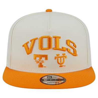 Men's New Era White Tennessee Volunteers Collegiate 9FIFTY A-Frame Snapback Hat
