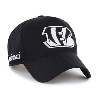 Men's '47 Black Cincinnati Bengals Foundation Offside Adjustable Hat