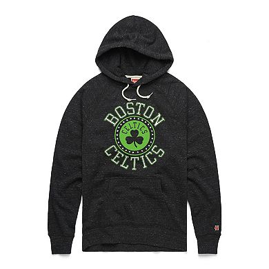 Unisex Homage Heather Black Boston Celtics Hometown Edition Tri-Blend Raglan Pullover Hoodie