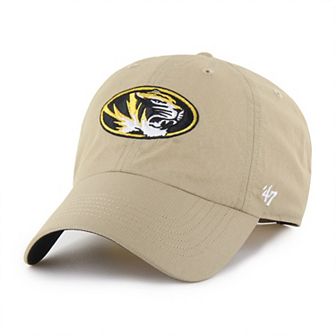 Men's '47 Khaki Missouri Tigers Clean Up brrr� Adjustable Hat