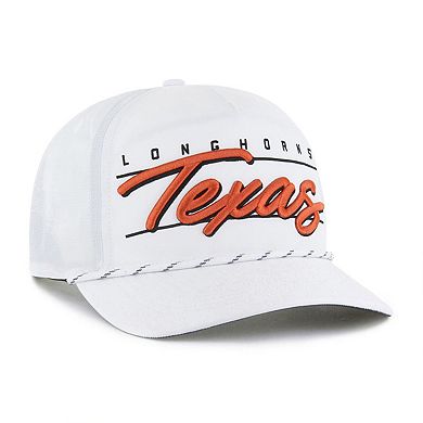 Men's '47 White Texas Longhorns Condor Hitch brrr Adjustable Hat