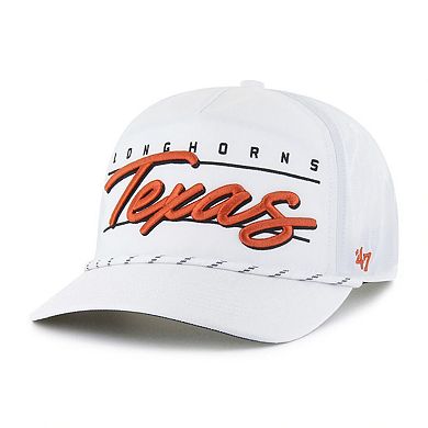 Men's '47 White Texas Longhorns Condor Hitch brrr Adjustable Hat