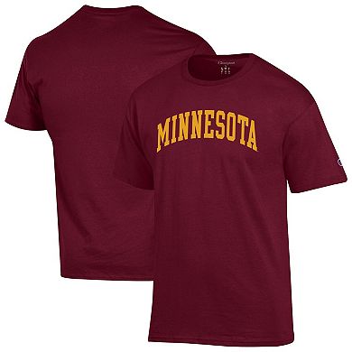 Men's Champion Maroon Minnesota Golden Gophers Basic Arch T-Shirt