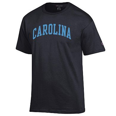 Men's Champion Black North Carolina Tar Heels Basic Arch T-Shirt