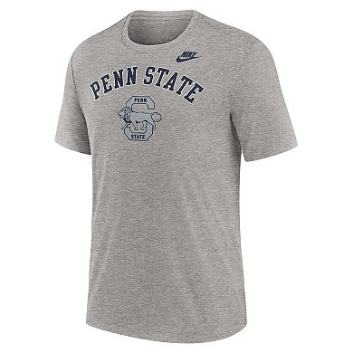 Men's Nike Heather Gray Penn State Nittany Lions Legacy Arch Tri-Blend T-Shirt