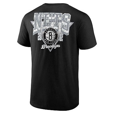 Men's Black Brooklyn Nets Never Over T-Shirt
