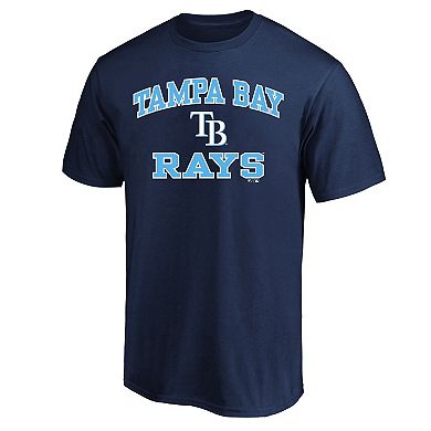 Men's Profile Navy Tampa Bay Rays Big & Tall Heart & Soul T-Shirt