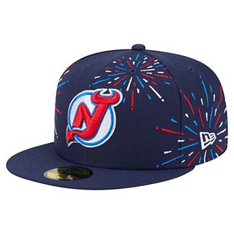 Men's�New Era Navy New Jersey Devils Americana Fireworks 59FIFTY Fitted Hat