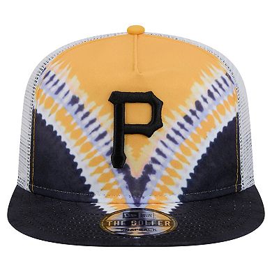 Men's New Era Pittsburgh Pirates Tie-Dye Golfer Trucker Adjustable Hat