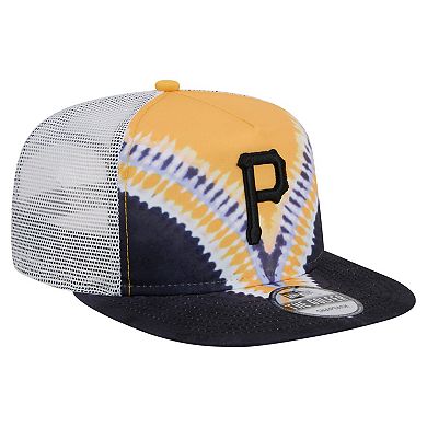 Men's New Era Pittsburgh Pirates Tie-Dye Golfer Trucker Adjustable Hat
