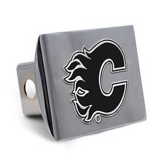 WinCraft Calgary Flames Premium Metal Chrome Universal Hitch Cover