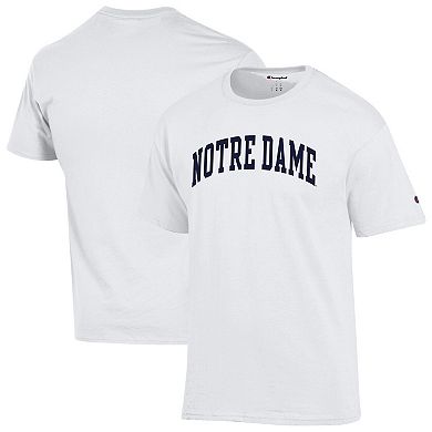 Men's Champion White Notre Dame Fighting Irish Basic Arch T-Shirt